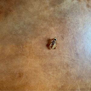 Gold and Black Bee Brooch